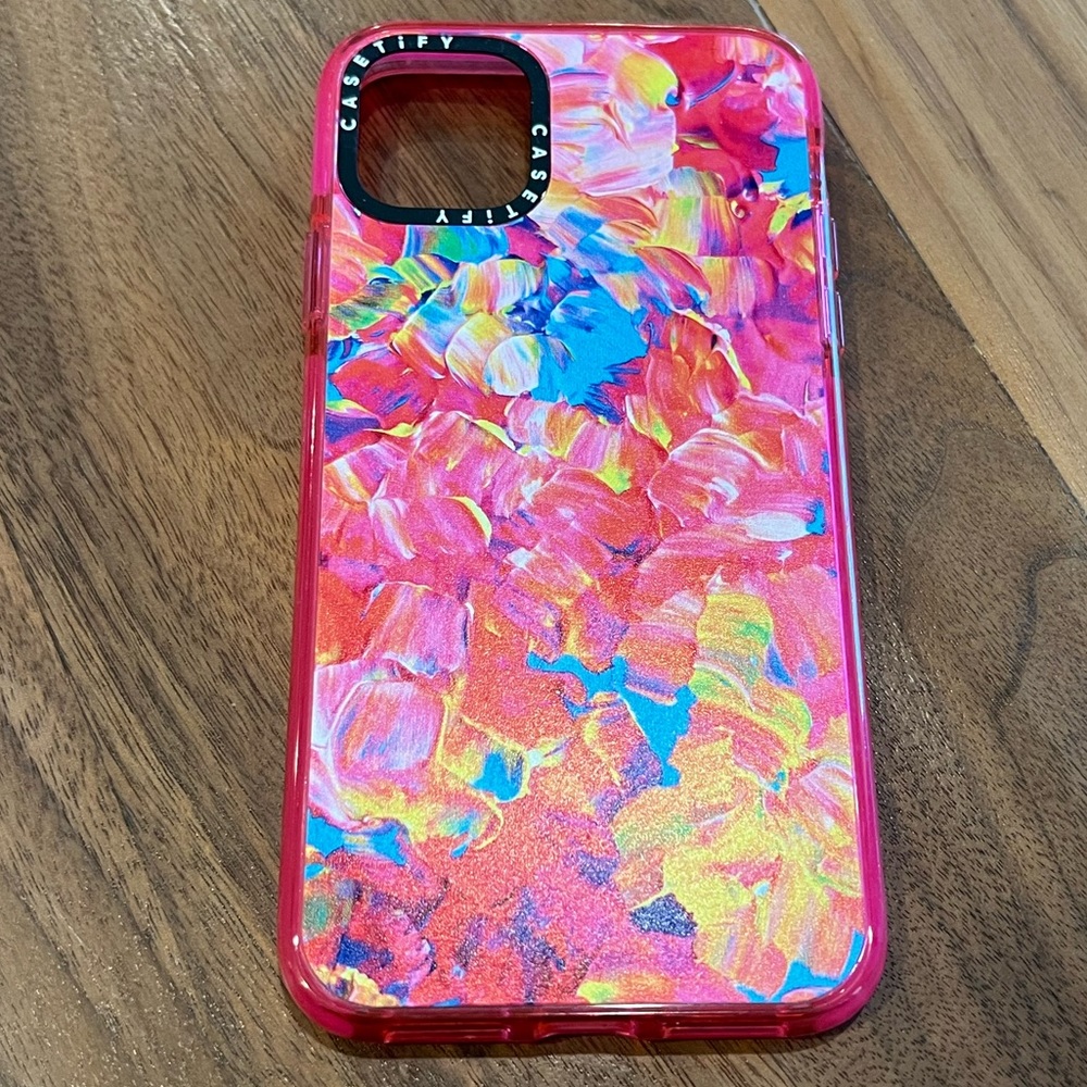 Casetify iPhone 11 Impact Case in Hot Pink
